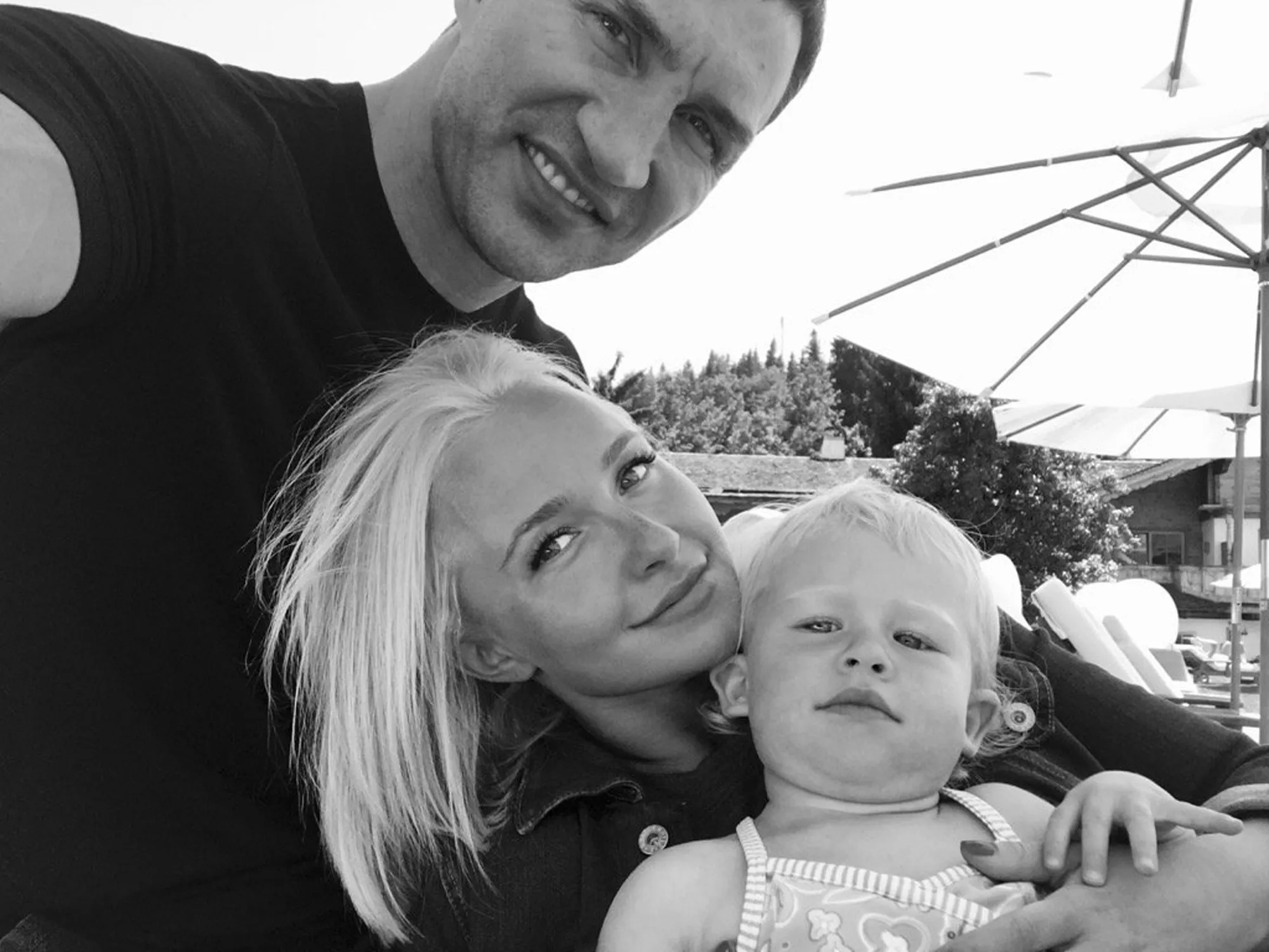 Klitschko (seen above with Panettiere and their daughter) also claimed he’s “informed and believes” federal agents entered Panettiere’s LA residence as part of an ongoing investigation and “removed property belonging to Hayden’s Estate”.